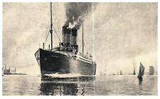 Steamer - Steam Ship RPPC REAL PHOTO 1908 -PC17 picture