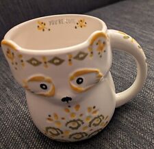 Tag Ceramic Fox White Mug Cup 