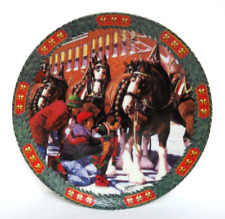 Budweiser 1994 Hometown Holiday Annual Holiday Plate  N4572 picture