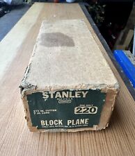 Stanley No 220 Block Plane in Original Box. Made in USA, Vintage picture