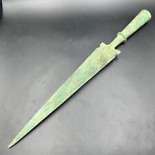 Intact Large Rare Ancient Bronze Battle Spearhead Bronze Age 1000 ВС picture