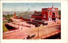 Vintage Postcard Union Railroad Train Station Omaha NE Nebraska           P-375A picture