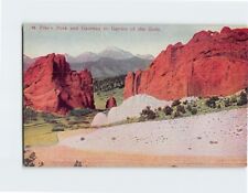 Postcard Pikes Peak and Gateway to Garden of the Gods Colorado Springs CO USA picture