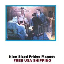 Alcoholics Anonymous Big Book Refrigerator Magnet AA Number 3 The Man on Bed 184 picture
