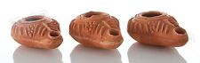 3 HERODIAN Jewish Holy Land OIL LAMP Biblical Antique Replica Clay Judaica gift picture