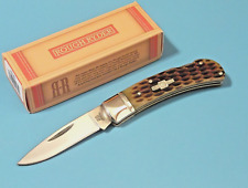 ROUGH RYDER RR461 Amber Jigged Bone Lockback folding pocket knife 3