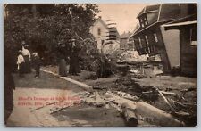 Postcard Flood Damage at 4th & Parade Streets Erie Pa. Aug.3 1915 *A1055 picture