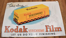 Vintage Kodak Camera Verichrome Film Paper Poster Advertisement Sign picture