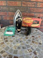 Vintage 1950s Sunbeam Steam or Dry Iron Model S5A Torn Original Box + Papers picture
