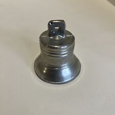 Vintage small metal bell.  1.75 inches tall.  1.75 inches diameter. Silver Tone picture