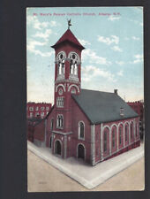 c.1912 St. Mary’s Roman Catholic Church Albany New York NY Postcard POSTED picture