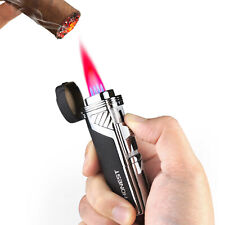 Cigar Torch Lighter 4 jet with Punch Windproof Mutifuctional Refillable Lighter picture