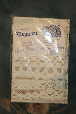 NEW Unopened Package ELEGANCE Brand Dining Table White Cloth Lace Runner 72