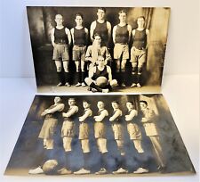 RPPC Myrtle Point Oregon Basketball Team 1914-15 Lot Of 2 Named Antique Postcard picture