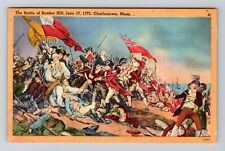 Charlestown MA-Massachusetts, The Battle Bunker Hill, Vintage Postcard picture