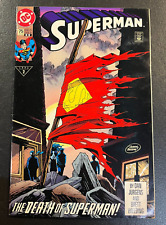Superman 75 VARIANT PURPLE TITLE 2nd PRINT KEY Vol 2 Doomsday Batman DC 1 Copy picture