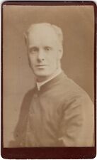 CIRCA 1880s CDV RARE ALBINO MAN IN SUIT PASTOR? BYRNE RICHMOND VIRGINIA picture