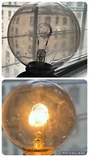 Antique Coil Filament 200W 120V Round 3”Light Bulb Works  picture