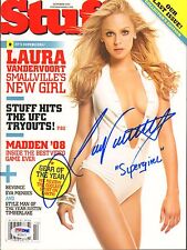 LAURA VANDERVOORT Signed Autographed SUPERGIRL Stuff Magazine PSA/DNA #AC32577 picture