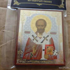 Russian wood icon St Nicholas Patron of Russia    picture