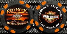 Red Rock Harley-Davidson® in Las Vegas, NV Collectible Poker Chip Black/Orange picture