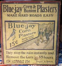 EXTREMELY RARE BAUER AND BLACK BLUE JAY CORN PLASTERS FOR CORNS AND BUNIONS... picture