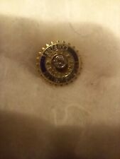 Vintage Rotary International Past President 14k Gold Diamond Pin picture