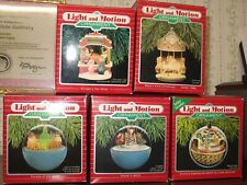 lot of 5 Hallmarkmark Light & Motion Ornaments..Krinkle's Toy Shop etc picture