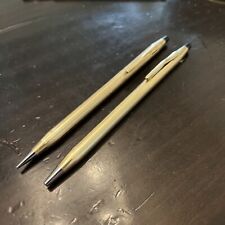 Vintage 14K Gold Filled Cross Pen and Pencil set , no box WORK picture