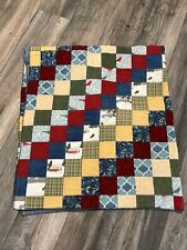 Vintage Patchwork Colorful Quilt 60 x 54 Very Nice Handmade ? picture