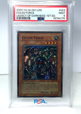 2003 Yu-Gi-Oh LOD Legacy Of Darkness 1st Ed. #023 Exiled Force PSA 9 MINT picture