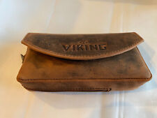 Viking One Pipe Leather Tobacco Pouch - Brown - New picture