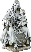 Large Jesus Statue with Children, Outdoor Decorations for Patio, Front Porch Yar picture