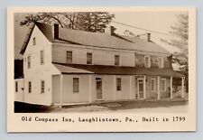 Postcard RPPC Old Compass Inn Laughlintown Pennsylvania, Vintage Real Photo J11 picture