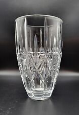 Marquis by Waterford Large Crystal Vase Sparkle Pattern Etched Waterford Mark picture