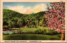 Beauty Scenes and Highways Vandergrift Pennsylvania Linen Postcard E6 picture