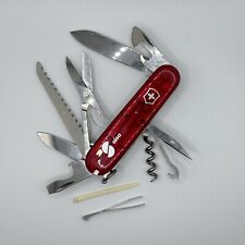 Victorinox Huntsman Swiss Army Pocket Knife - Transparent Ruby Red - 91mm picture