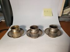 Lot of 3 Aladdin Lamp Nickel Outer Wick Tubes  For Model B Burners  picture
