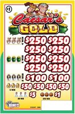 NEW pull tickets CAESAR'S GOLD - Instant Tabs picture