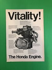 1968 HONDA 350 ENGINE SUPER SPORT ORIGINAL VINTAGE PRINTED AD ADVERTISEMENT picture