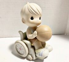 Precious Moments #192368 GIVE ABILITY A CHANCE Boy In Wheelchair Ball No Box picture