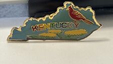 Kentucky Colorful 1.75” Long Souvenir Gold Tone Lapel Pin picture