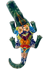 Talavera Alligator Crocodile  Mexican Pottery Animal Figure X Large 24