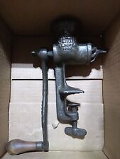 *ANTIQUE* Meat Grinder / Food Chopper Universal Number 1 - Cast Iron & Wood picture