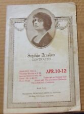 Victor Records - Pamphlet - Sophie Braslau - w/ Cleveland Orchestra - July 1923 picture