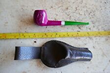 Vintage Estate Pipe Marked Quickie Imported Briar with Pouch Lot 24-21-A picture