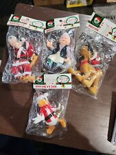 Kurt Adler Vintage  Santa’s World Lot Of 4 Donald Duck, Geppetto, Goofy & Pluto picture