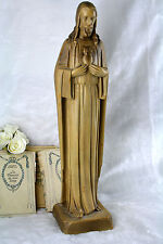 Antique French plaster chalkware Figurine Jesus Joseph figurine religious 51cm  picture