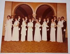 Vintage 1970s Found Photograph Original Photo Wedding Bridesmaids Groomsmen picture