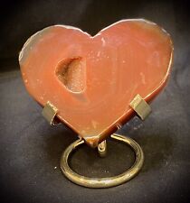 Druzy Carnelian Heart With Stand picture
